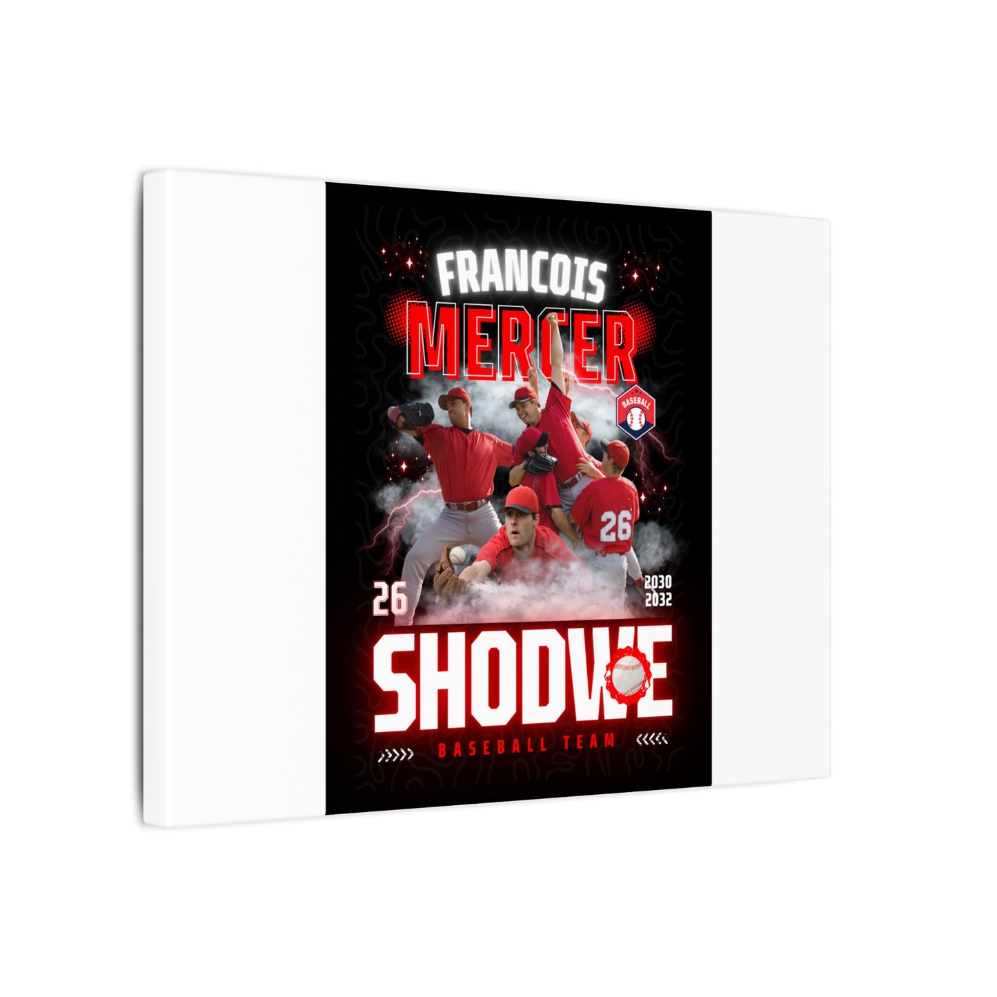 Baseball Team Player Poster