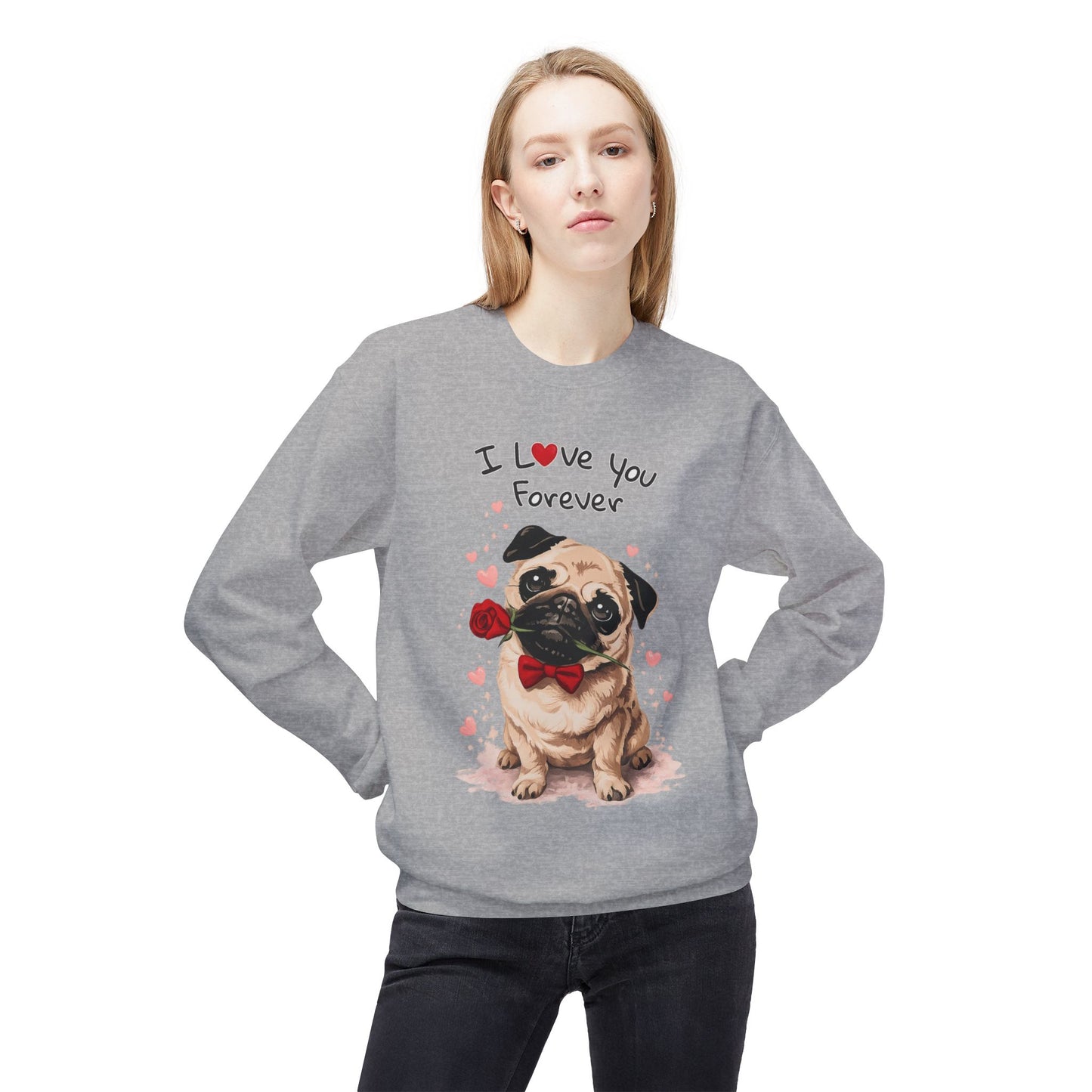 Pug Love Forever Sweater | Eco-Limited