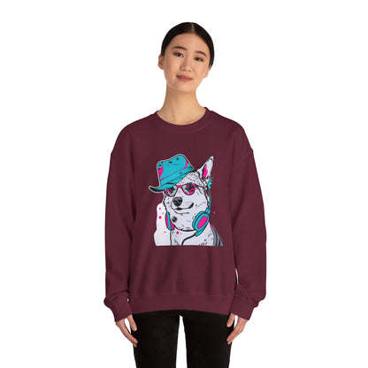 Urban DJ Dog Art Sweater | Eco-Limited