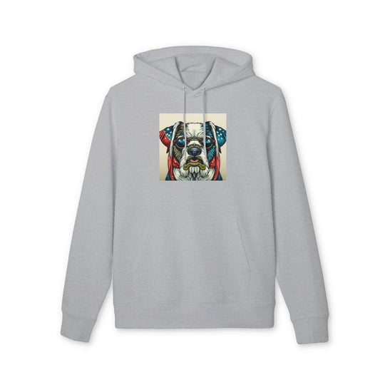 Patriotic Bulldog Art Hoodie | Eco-Limite