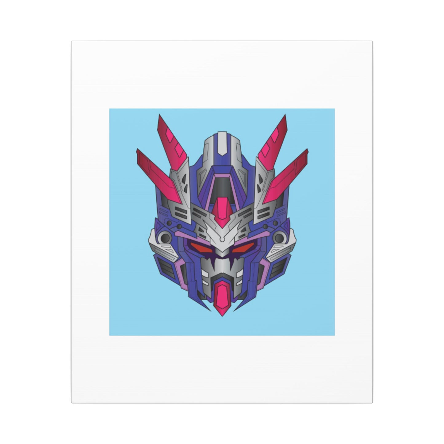 Mecha Warrior Helmet Organic Canvas