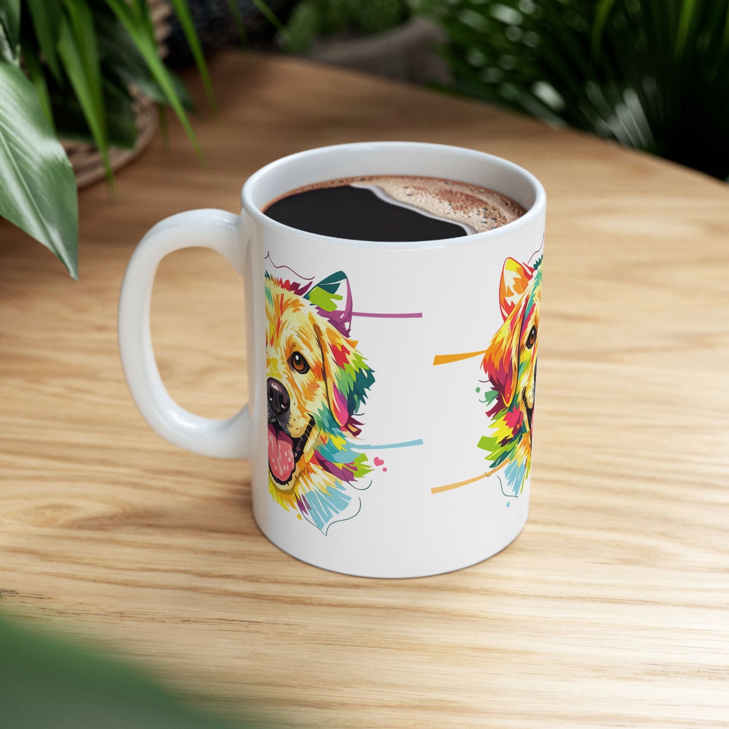 Color Pop Golden Retriever Mug | Eco-Limited