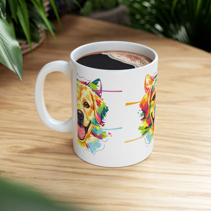 Color Pop Golden Retriever Mug | Eco-Limited