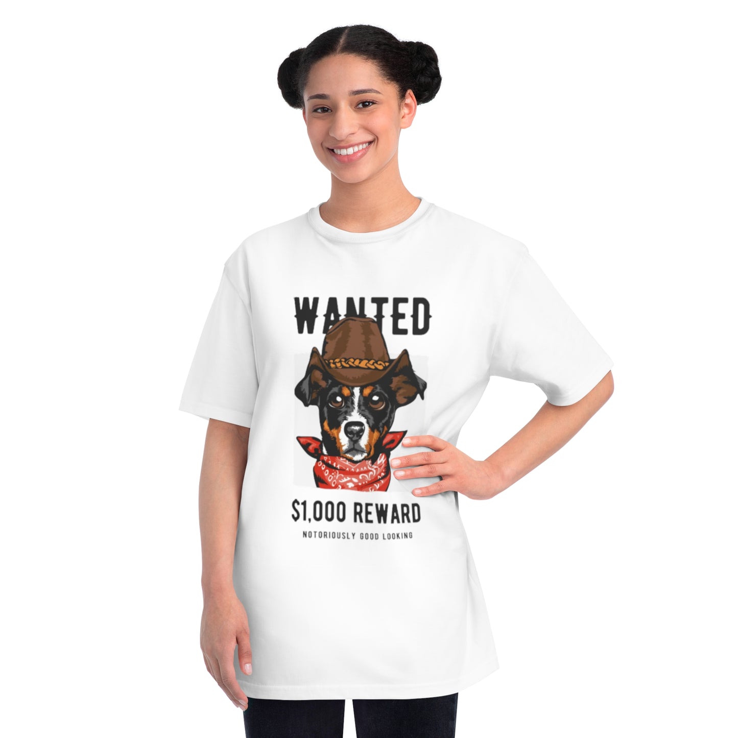 Organic Wanted Dog T-Shirt | Organic-Limited