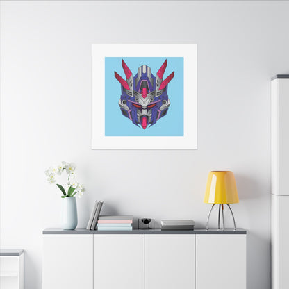Mecha Warrior Helmet Organic Canvas