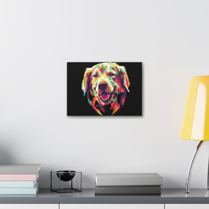 Color Burst Golden Smile Canvas | Eco-Limited