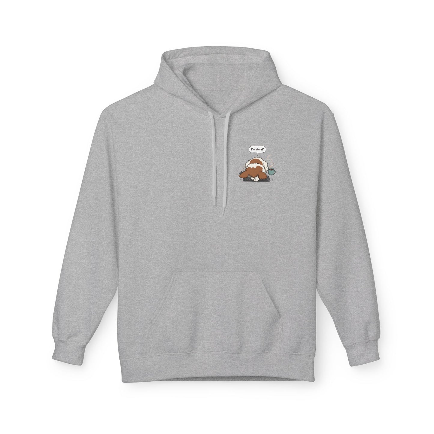 I’m Okay? Dog Coffee Moment Hoodie | Eco-Limited