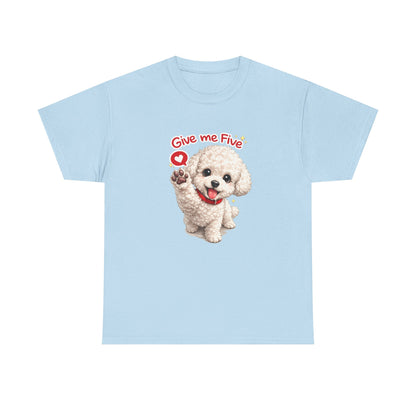 Give Me Five Cute Dog T-Shirt | Eco-Limited
