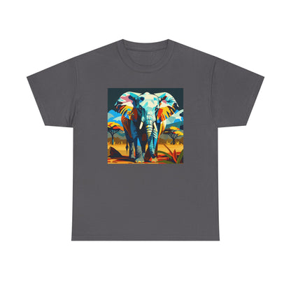 Colorful Elephant Art T-Shirt | Eco-Limited