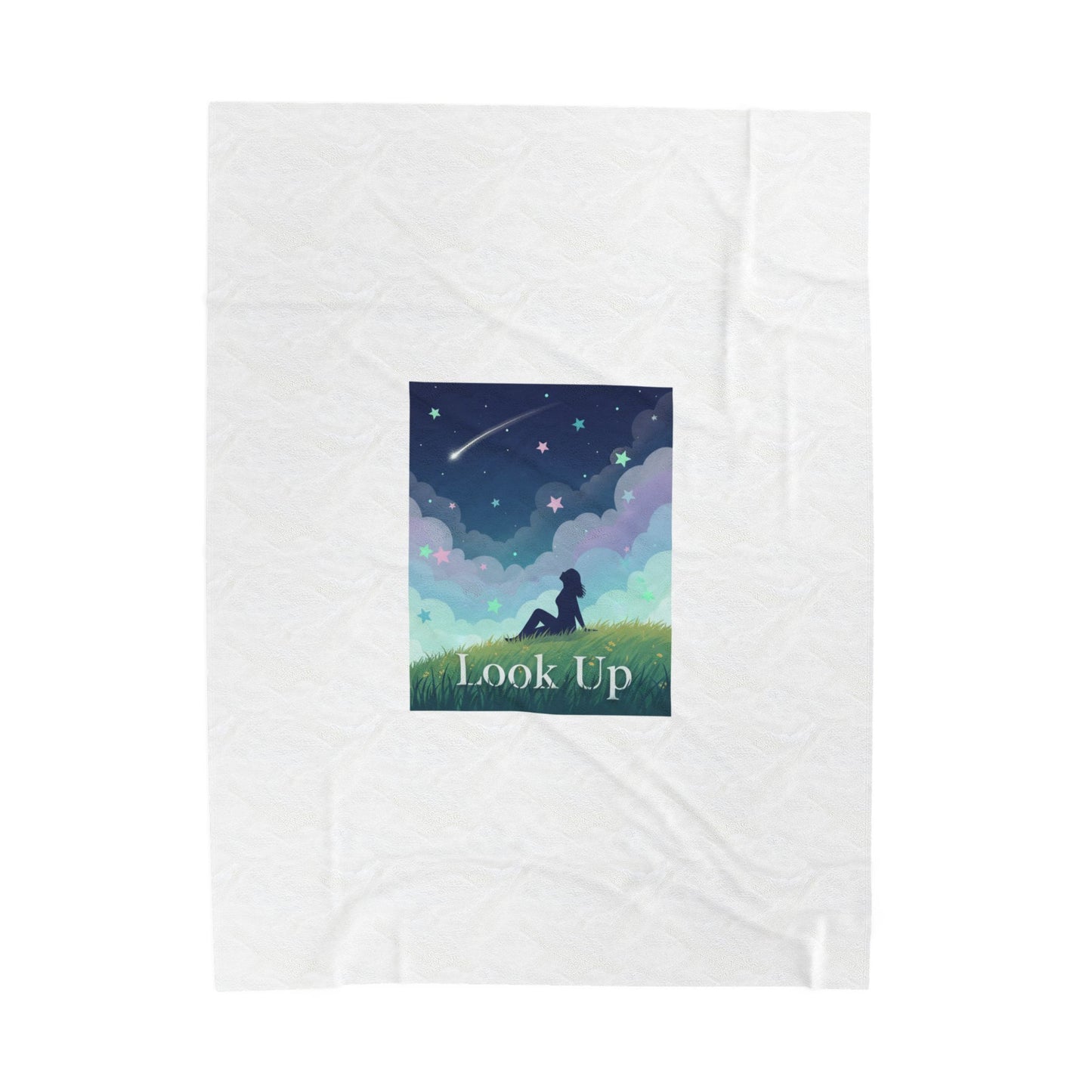Look Up Night Sky Blanket | stargaze illustration, celestial decor
