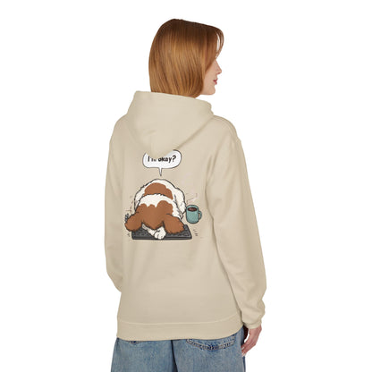 I’m Okay? Dog Coffee Moment Hoodie | Eco-Limited