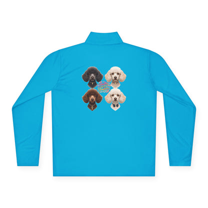 Poodles But Make It Fashion Quarter-Zip Pullover | Eco-Limited
