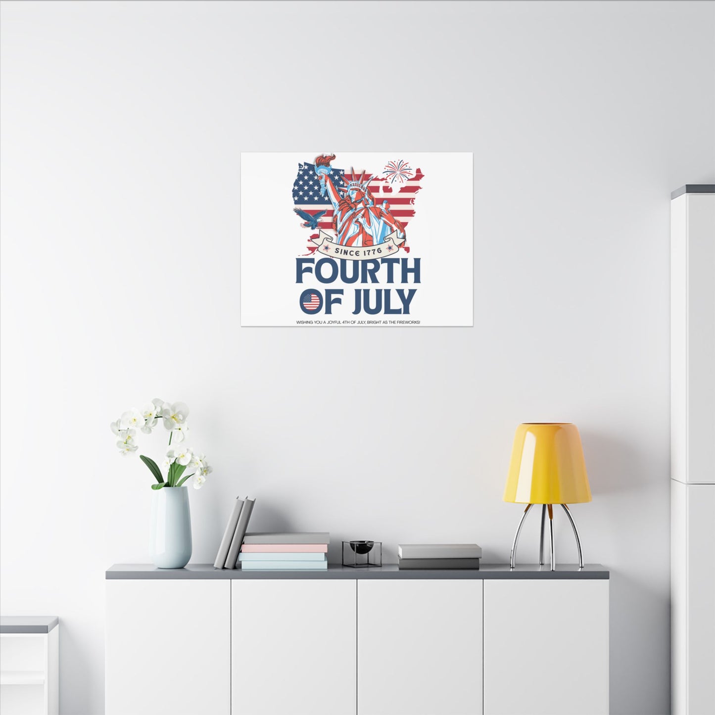 Fourth of July Canvas Wall Art