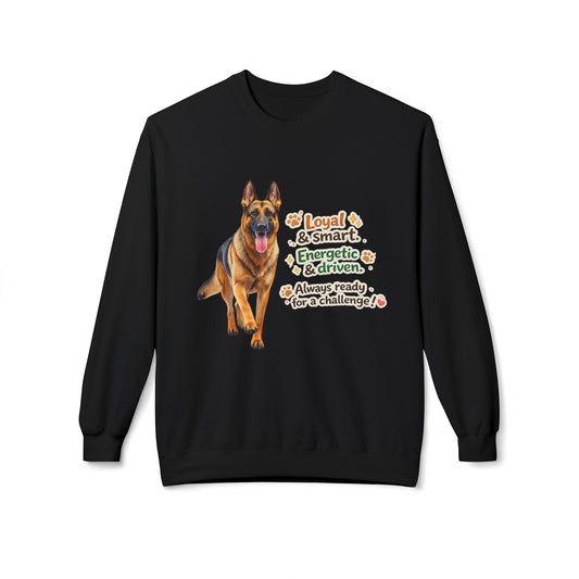 German Shepherd Character Sweatshirt | Eco-Limited