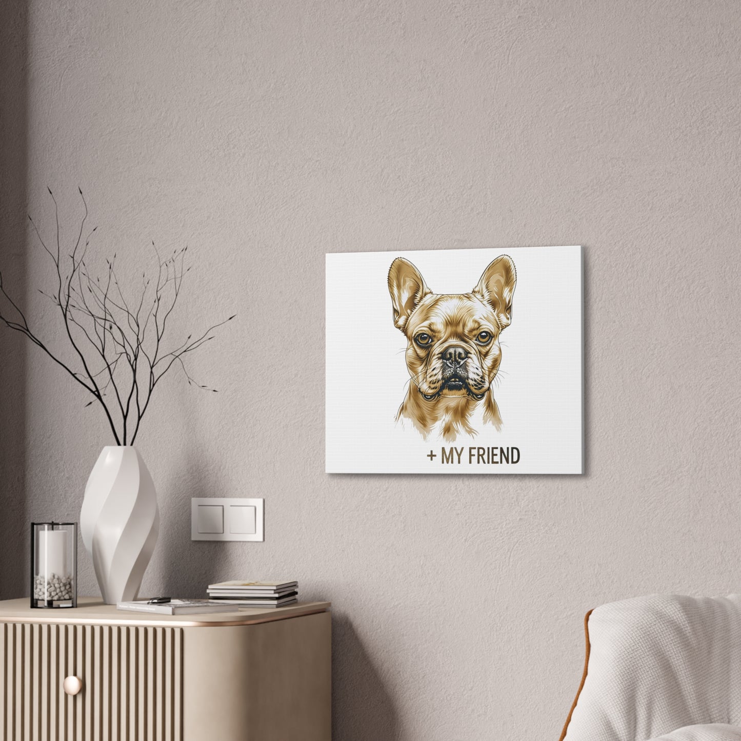 French Bulldog My Friend Canvas Wall Art | Eco Limited