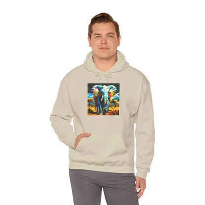 Electric Elephant Art Hoodie | Eco-Limited