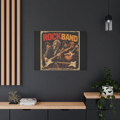 Rock Band Vintage Canvas Wall Art | Eco - Limited