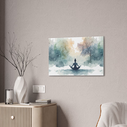 Peace Within Meditation Canvas Wall Art | Eco-Limited
