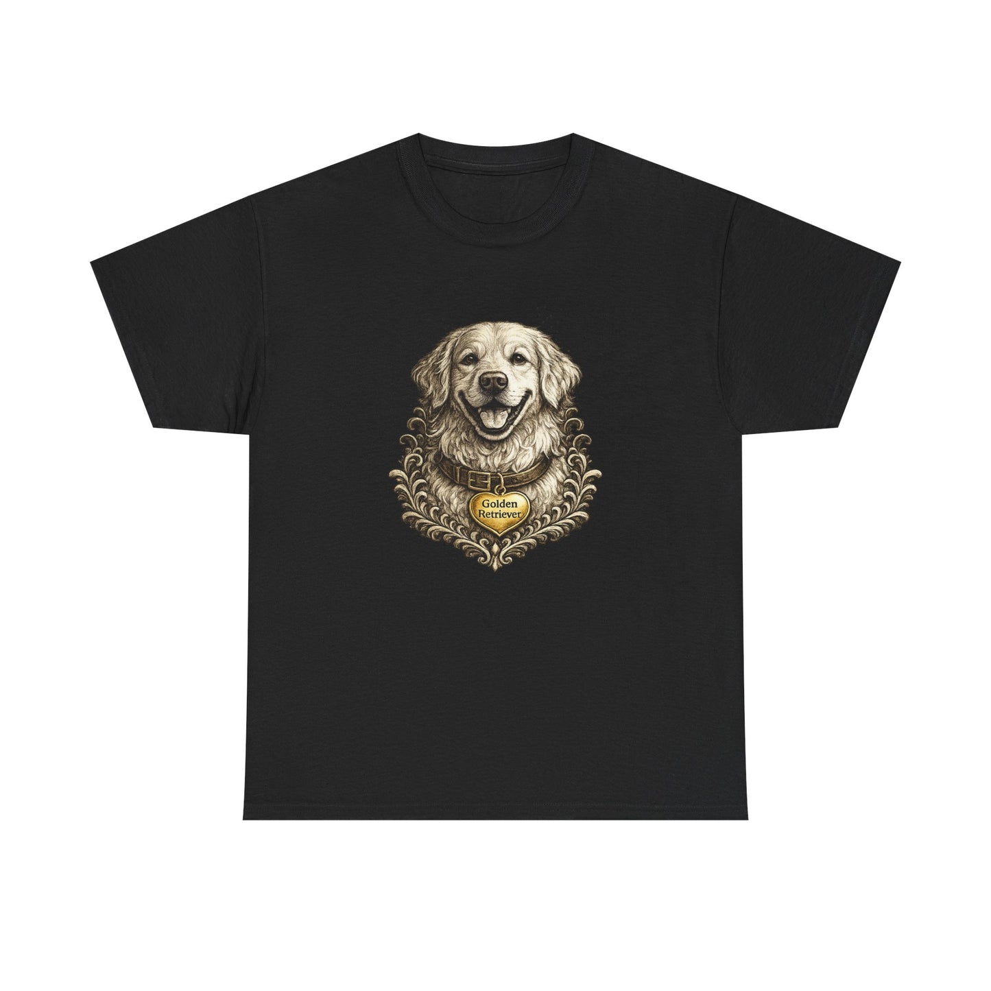 Golden Retriever Ink Illustration T-Shirt | Eco-Limited