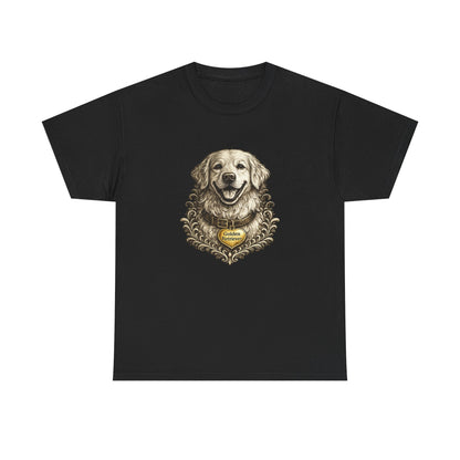 Golden Retriever Ink Illustration T-Shirt | Eco-Limited
