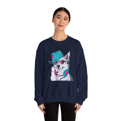 Urban DJ Dog Art Sweater | Eco-Limited
