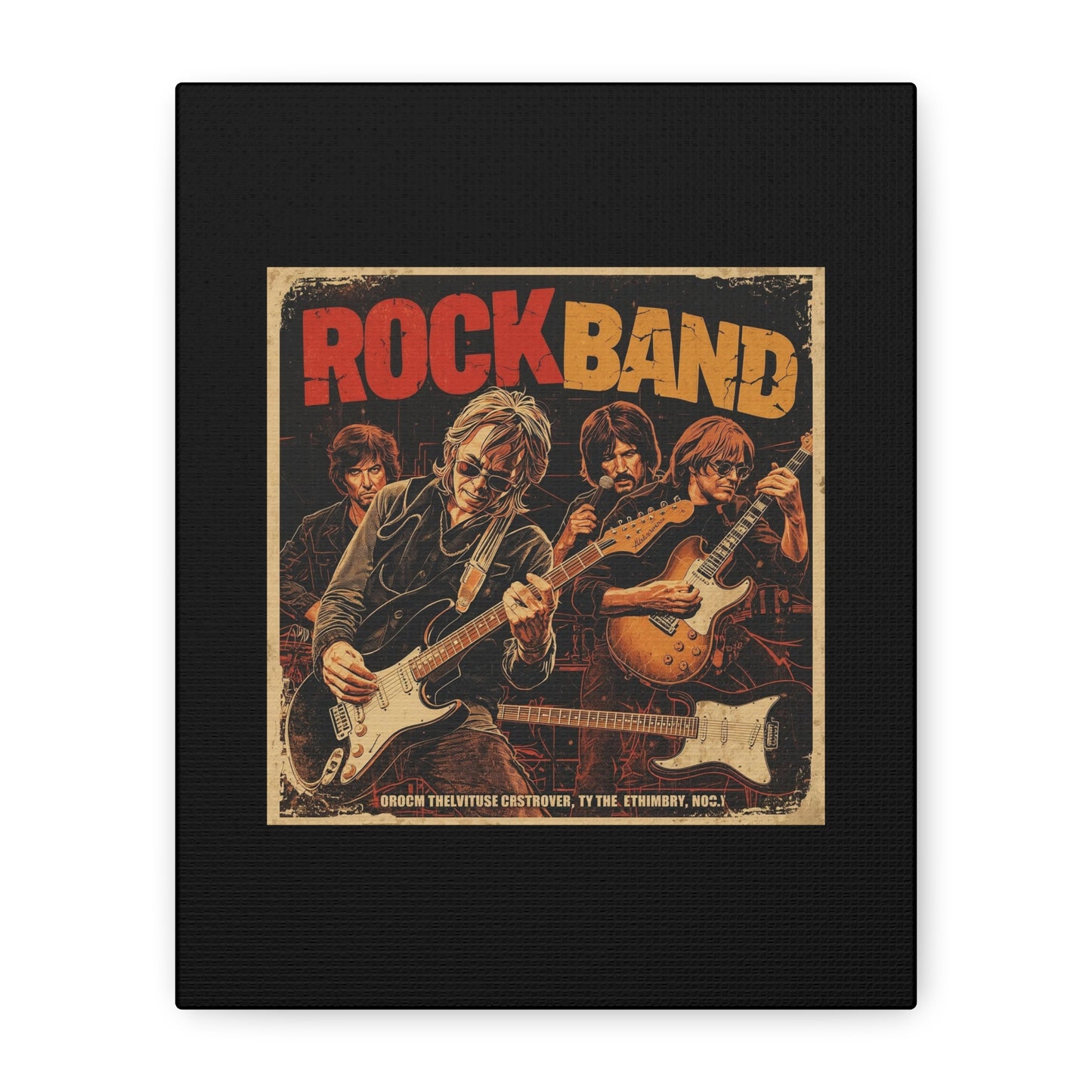 Rock Band Vintage Canvas Wall Art | Eco - Limited