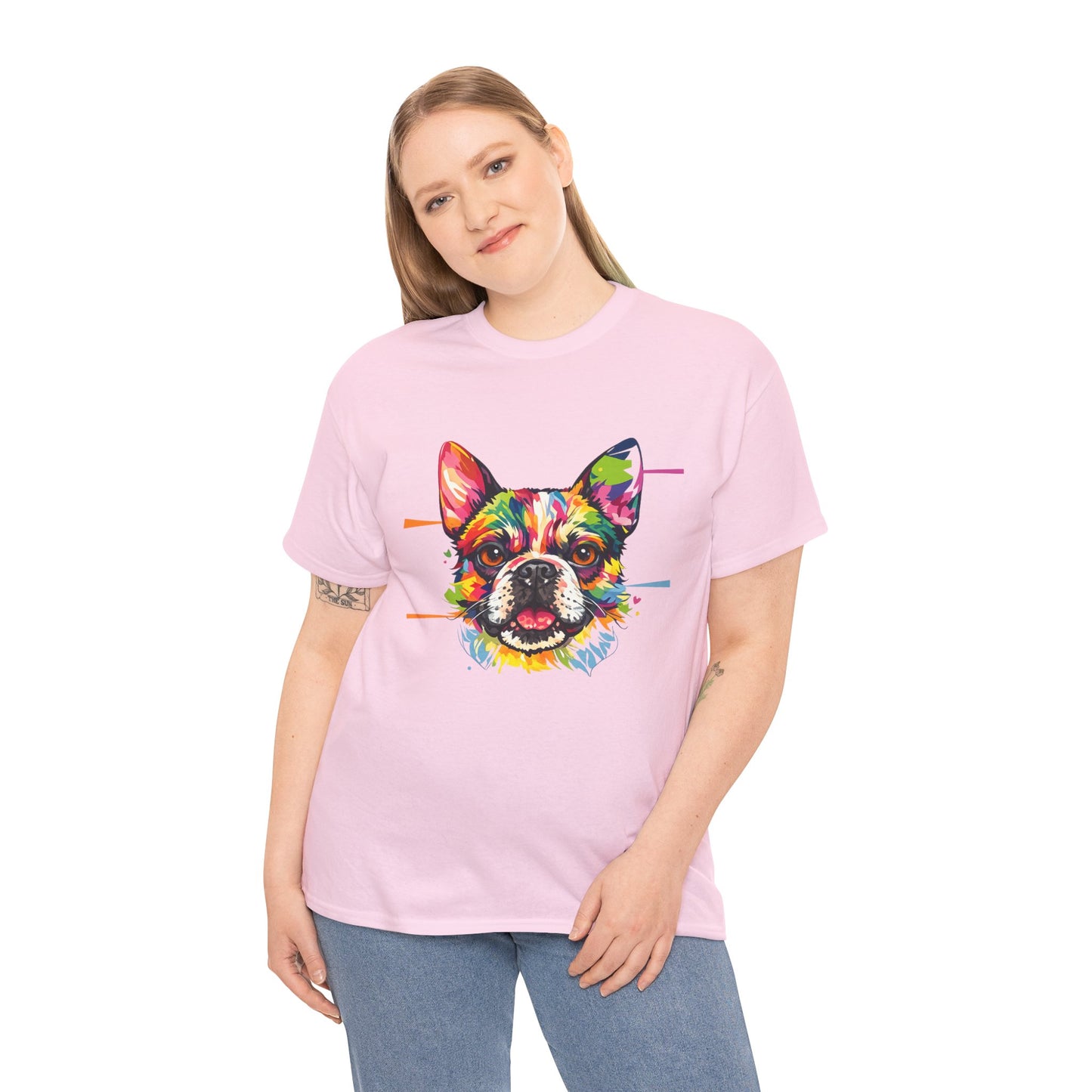 Colorful French Bulldog Art T-Shirt | Eco-Limited