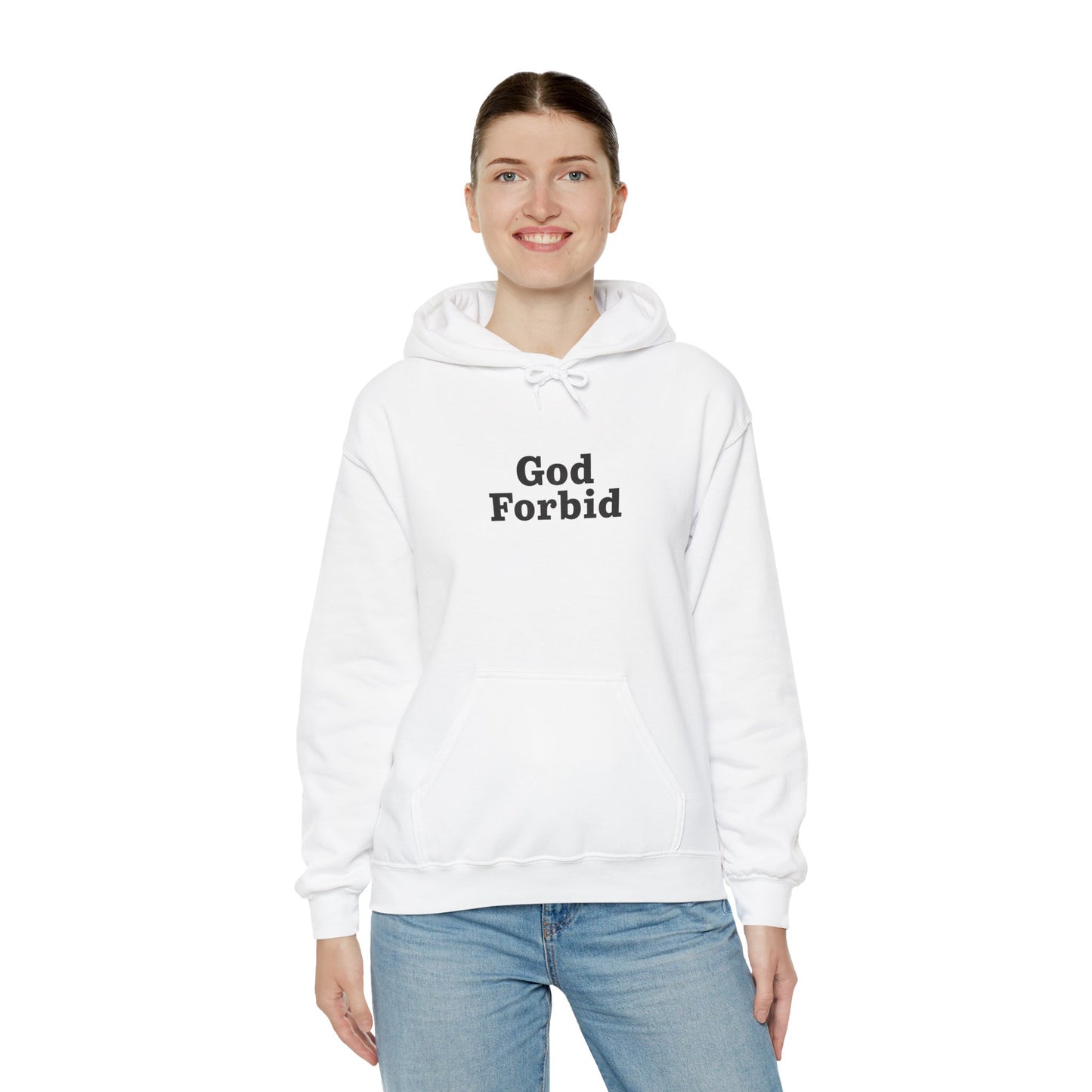 God Forbid Text Hoodie | Eco-Limited