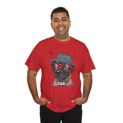 Hipster Dog Glasses T-Shirt | Eco-Limited