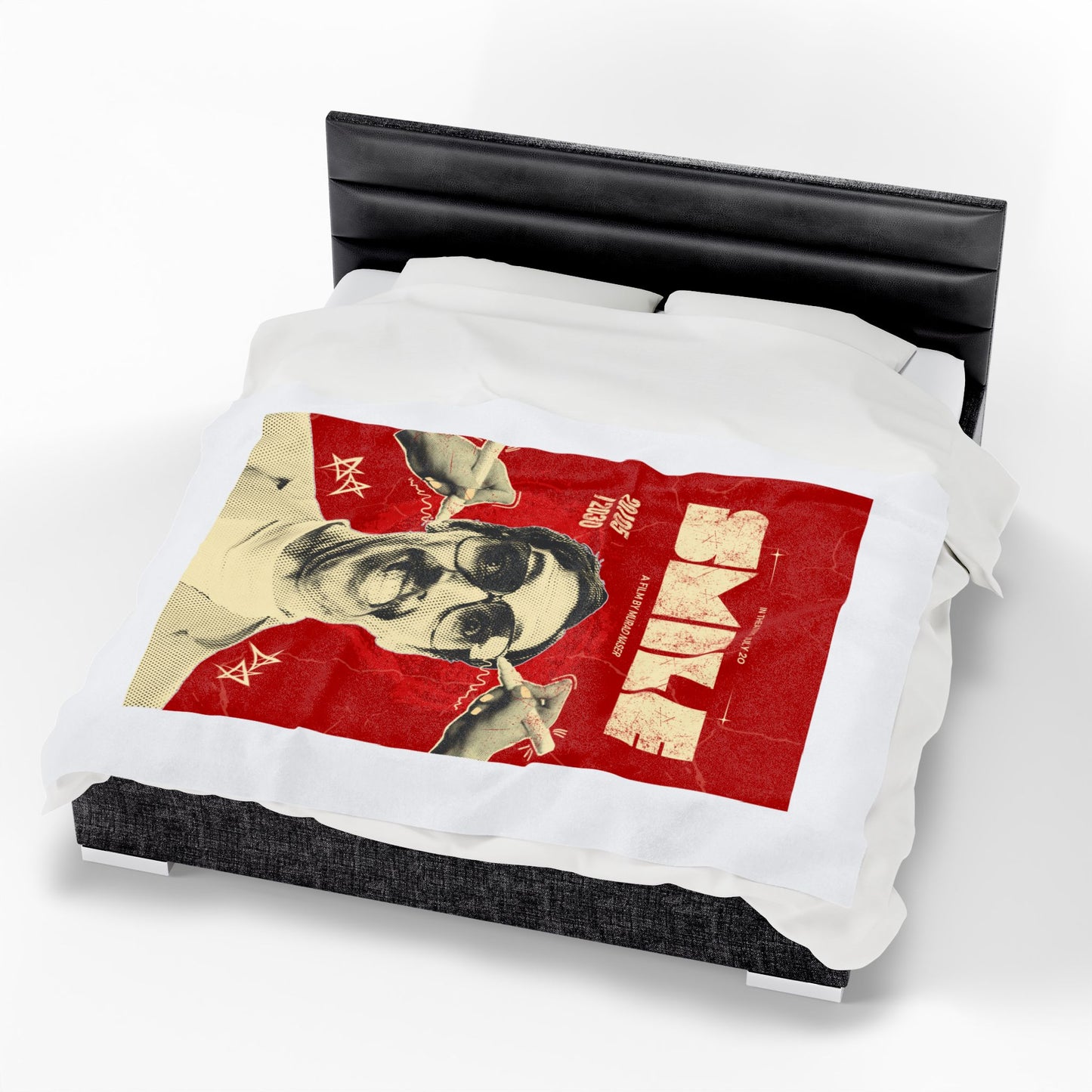 Retro 'SMILE' Movie Plush Blanke