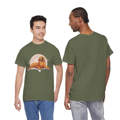 Golden Retriever Graphic Relaxed Tee|Eco-Friendly - Limited