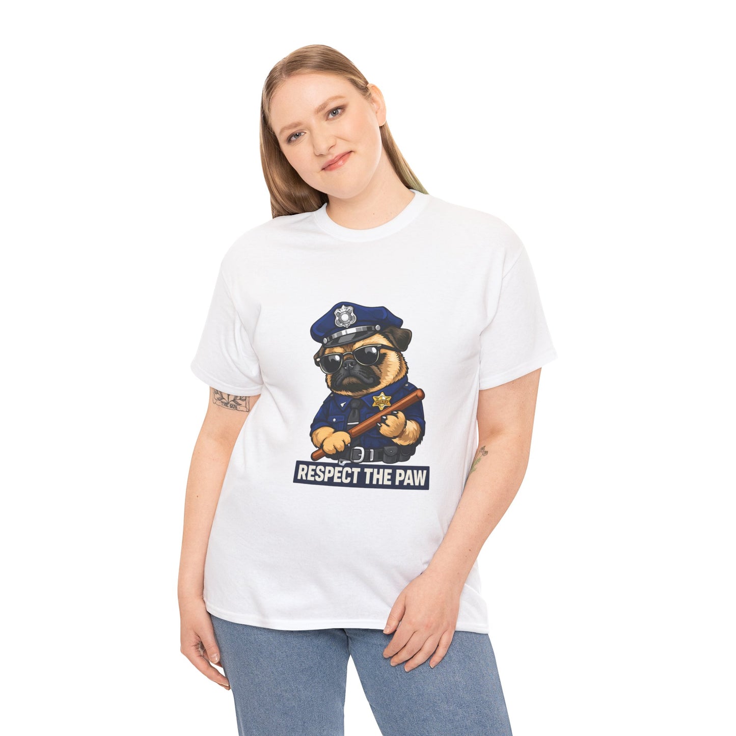 Respect The Paw K9 Officer Dog T-Shirt | Eco-Limited