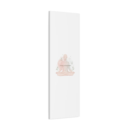 Focus on Intentions Canvas | Gentle Wellness Wall Art, Pastel Gradient Meditation Print