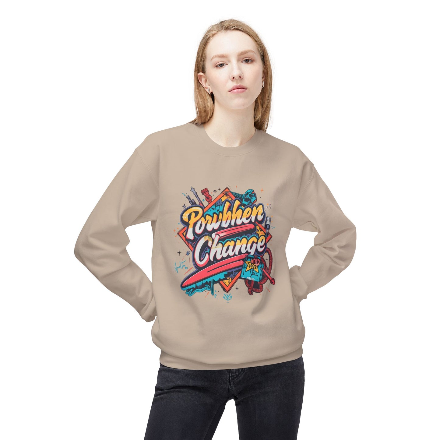 Powerhen Change Graphic Sweater | Eco Limited
