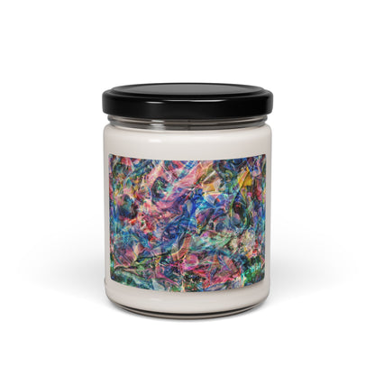Colorful Abstract Art Organic Candle