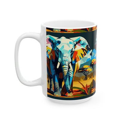 Vibrant Safari Art Coffee Cup (11oz & 15oz)