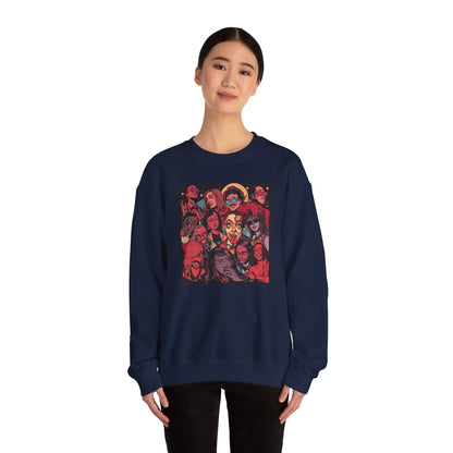 Rock Band Faces Art Sweater | Eco-Limited