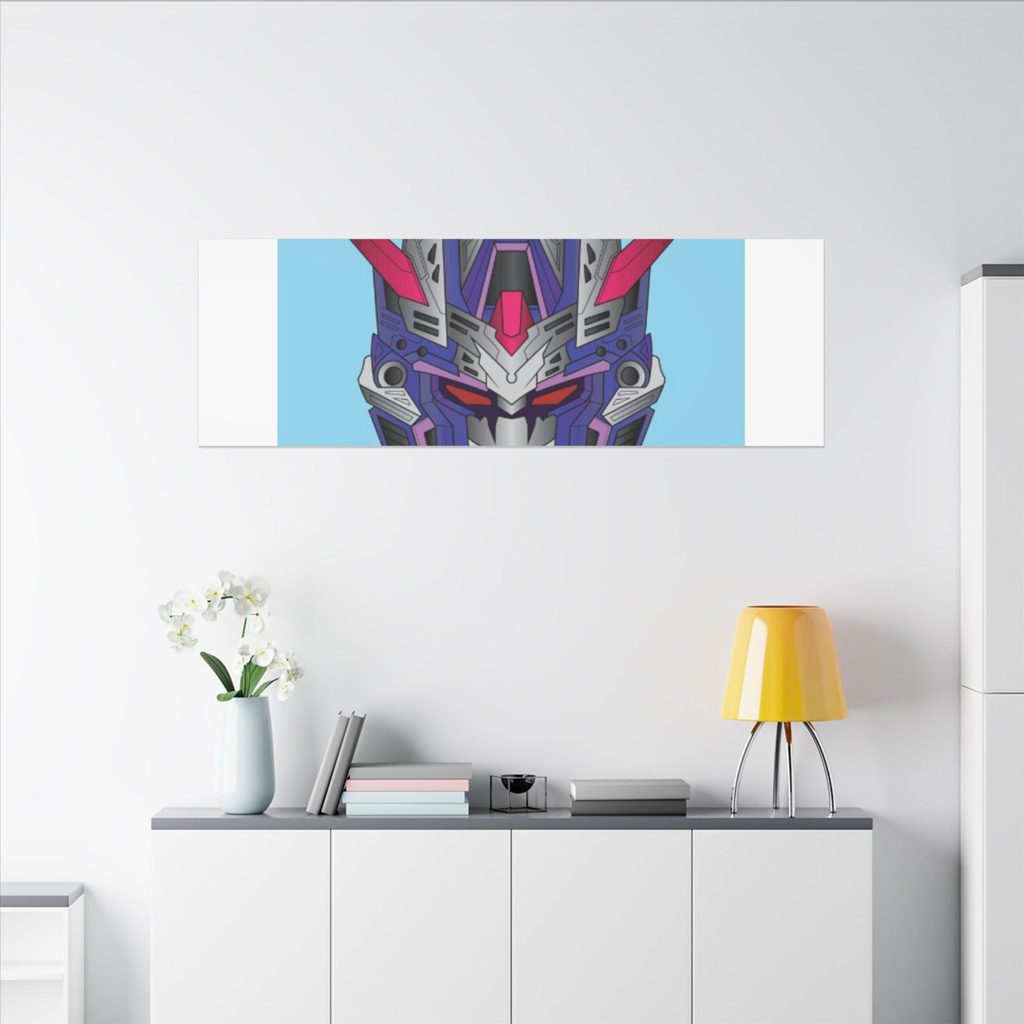 Mecha Warrior Helmet Organic Canvas