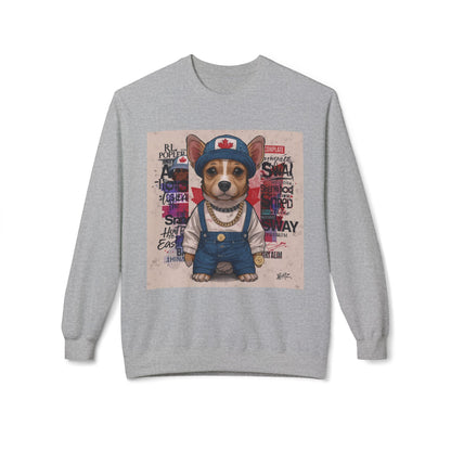 Lucky Street Pup Art Sweater | Eco-Limited