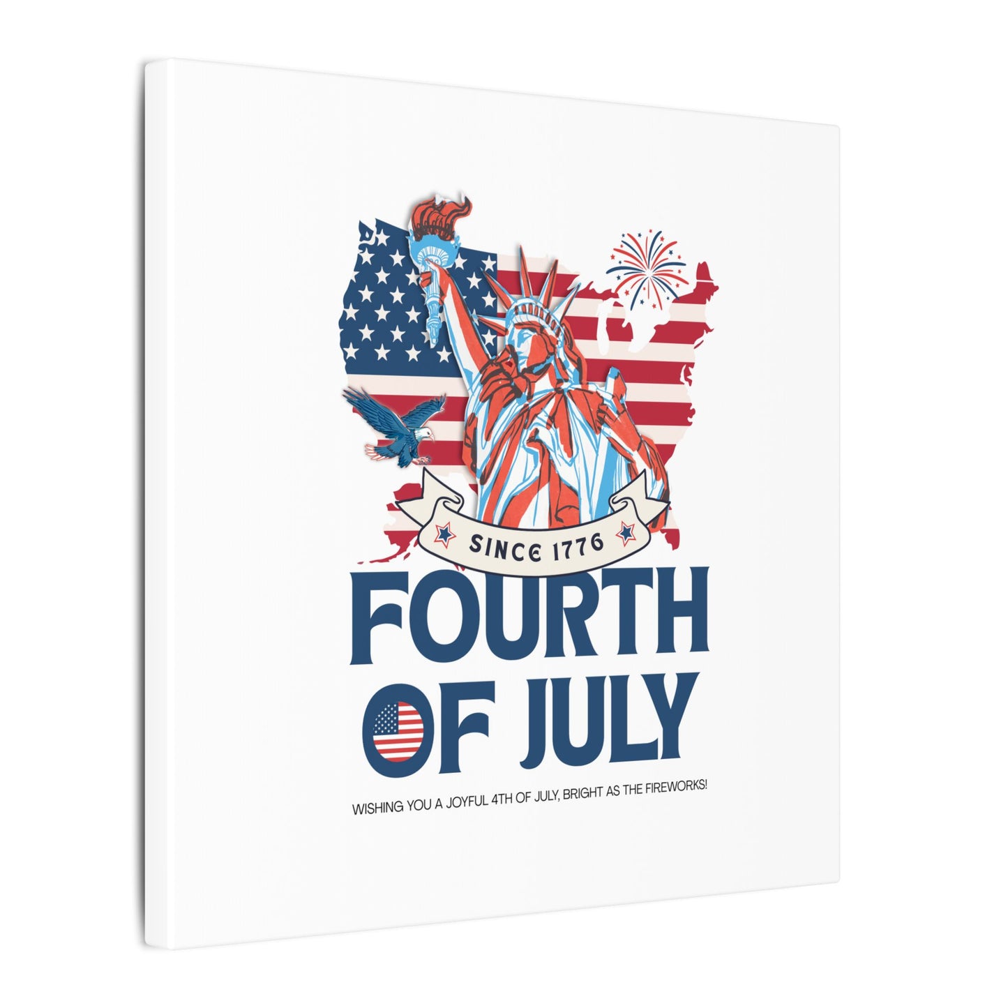 Fourth of July Canvas Wall Art