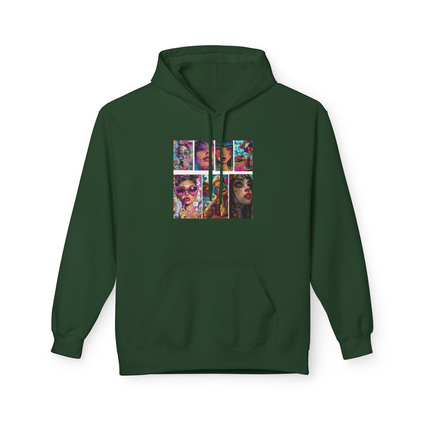 Color Pop Fashion Art Graphic Hoodie | Eco-Limited