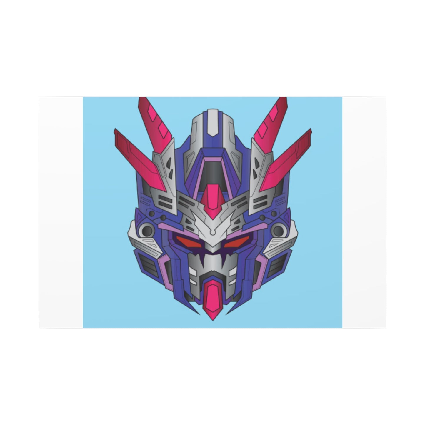 Mecha Warrior Helmet Organic Canvas
