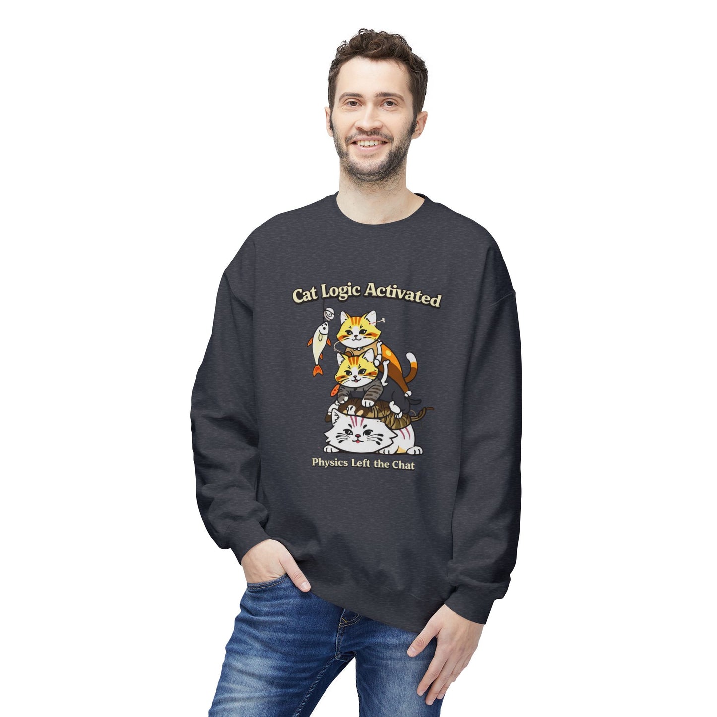 Cat Logic Activated Graphic Sweater | Eco-Limited