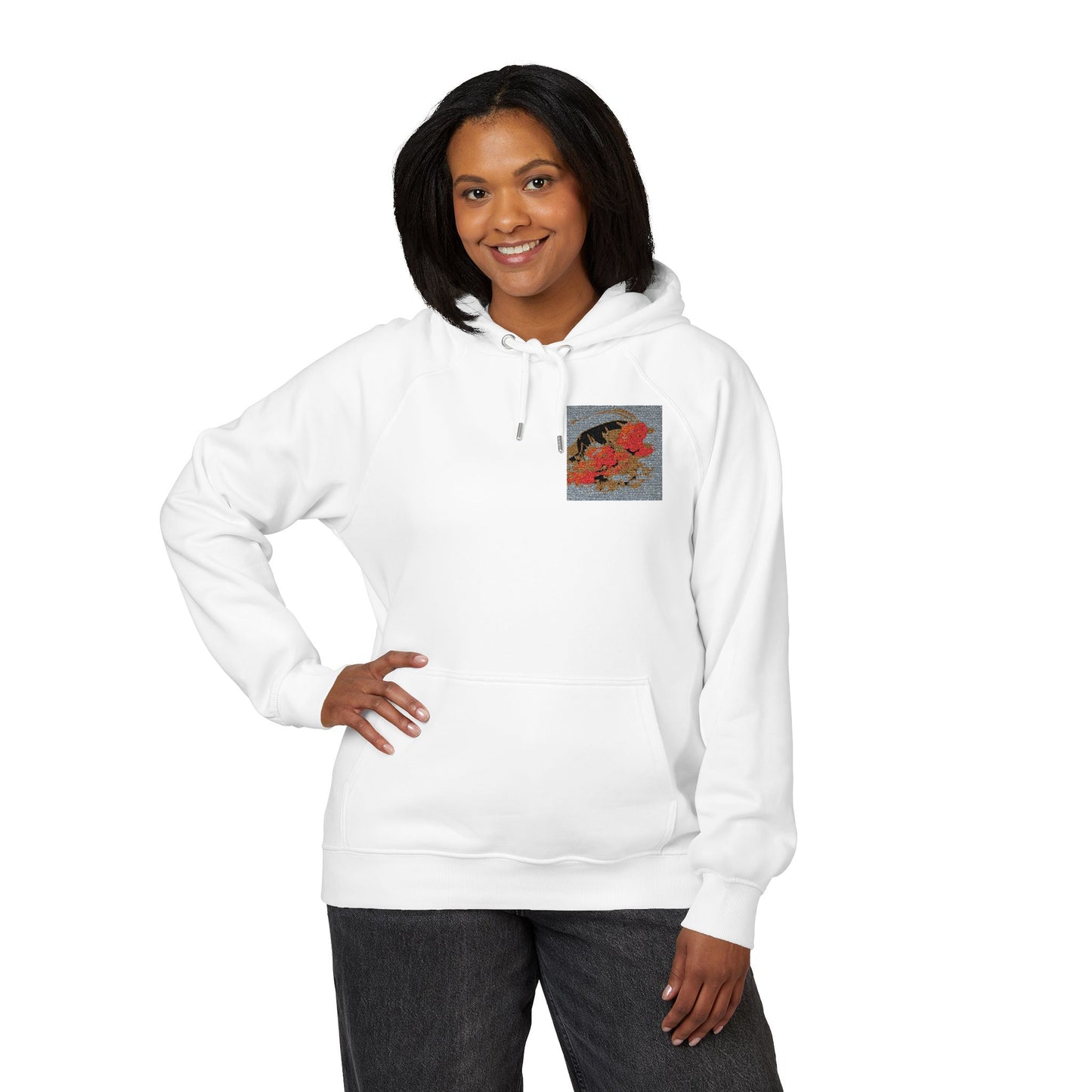 Organic Floral Art Hoodie | Eco-Limited