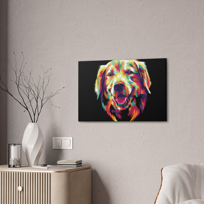 Color Burst Golden Smile Canvas | Eco-Limited