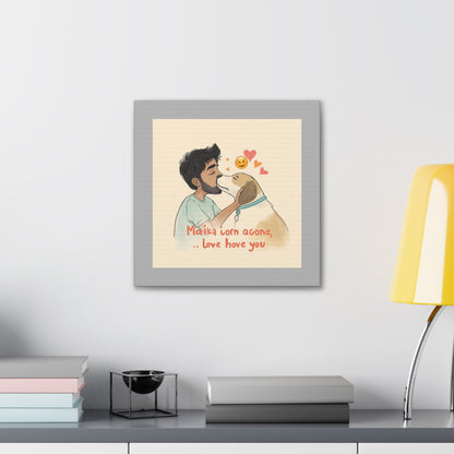 Love Never Leaves Canvas | Eco-Limited