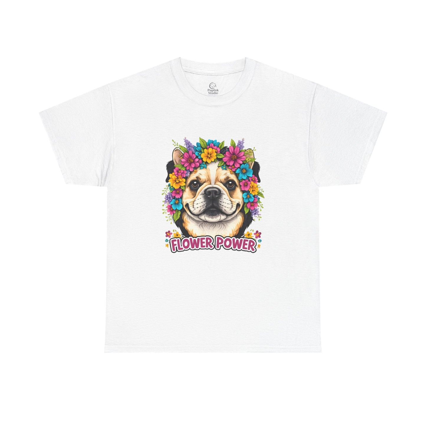 Flower Power Vintage Dog T Shirt | Eco - Limited