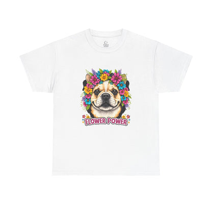 Flower Power Vintage Dog T Shirt | Eco - Limited