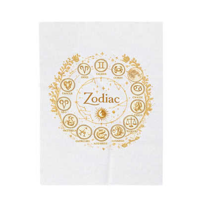 Golden Zodiac Astrology Blanket | Eco-Limited