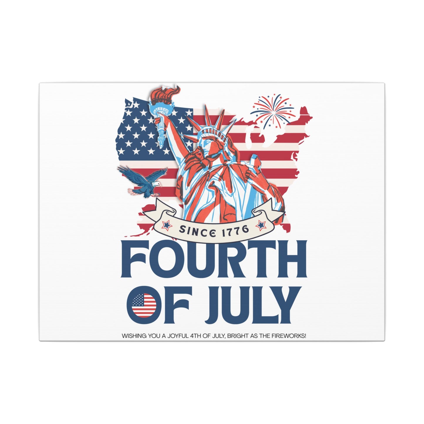 Fourth of July Canvas Wall Art